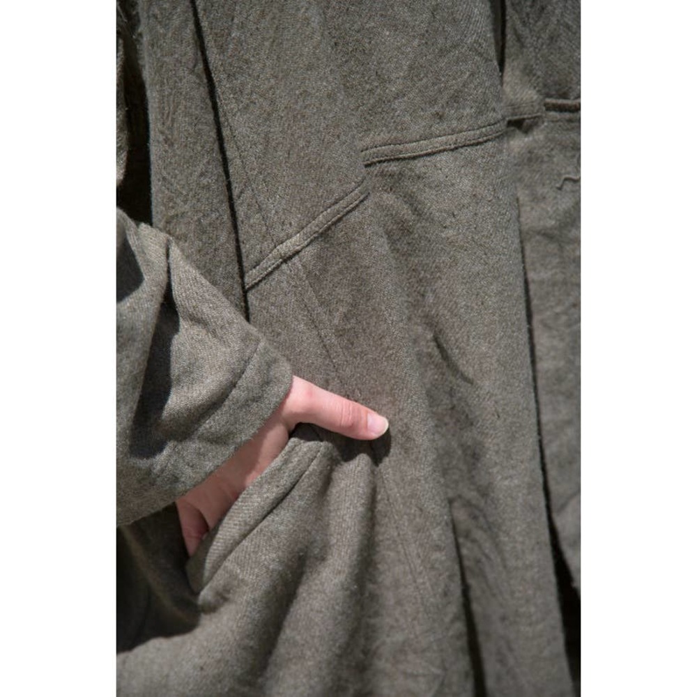Atelier Delphine Antwerp Haiti Coat in Fern Herringbone sz M - Picture 4 of 10